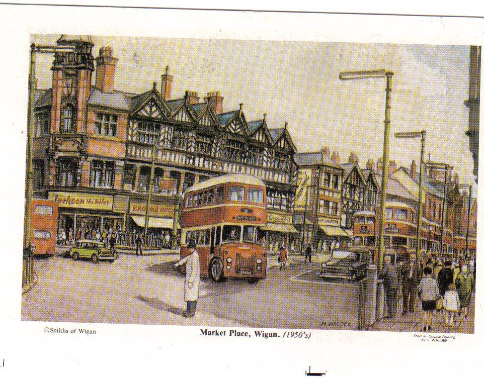 Market Place, Wigan, c1950s Market Place, Wigan, c1950s
