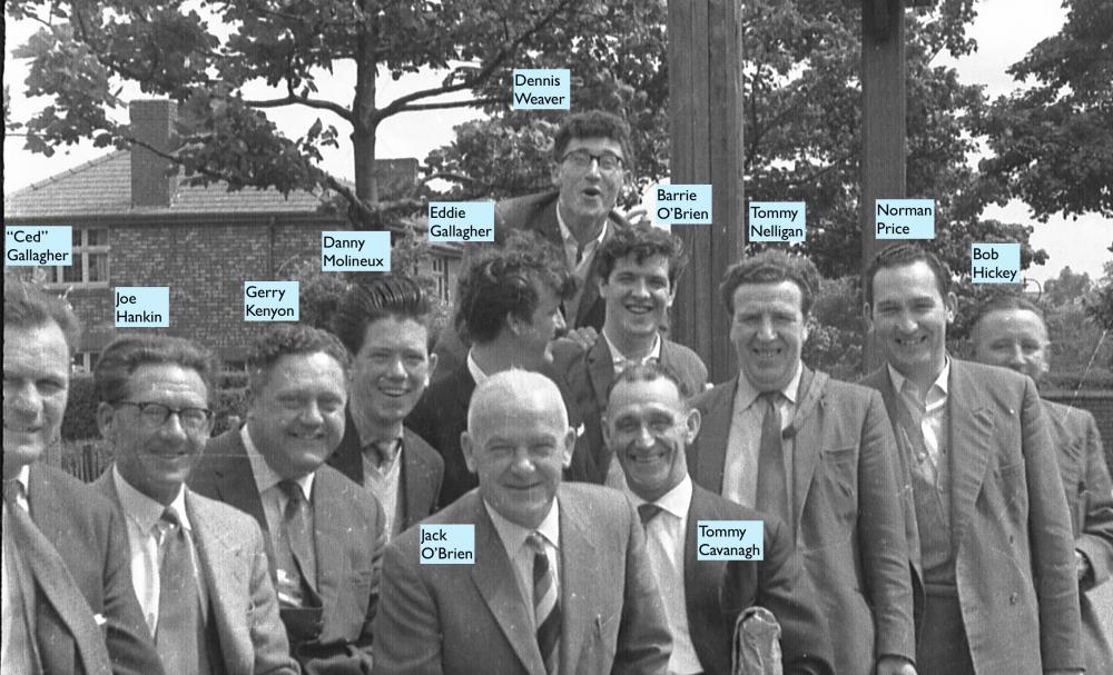 WELLFIELD SUNDAY REGULARS 1960's with names