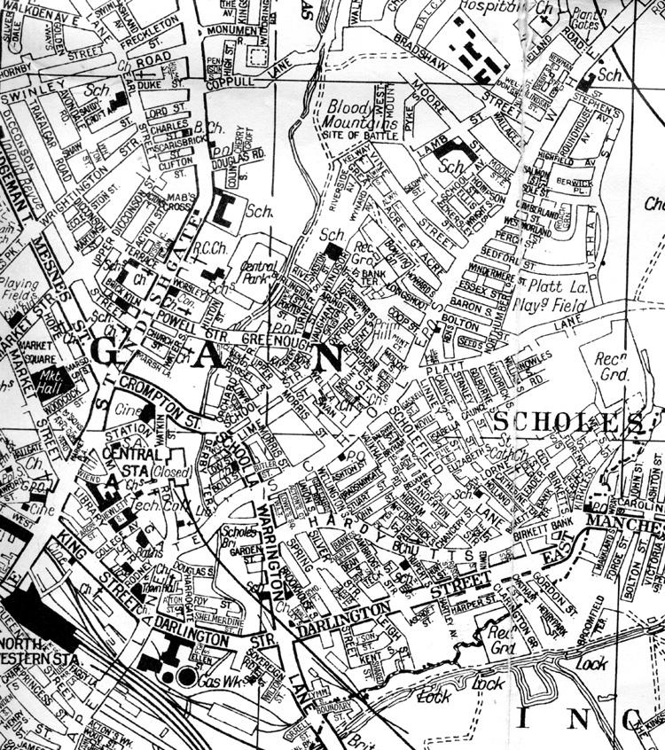 Greenhough St area - street map