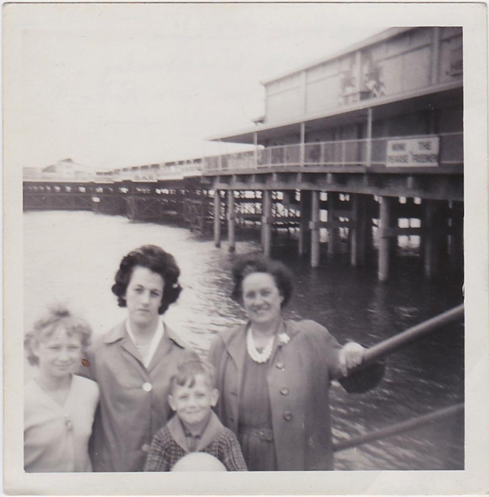 on Blackpool steps to beach