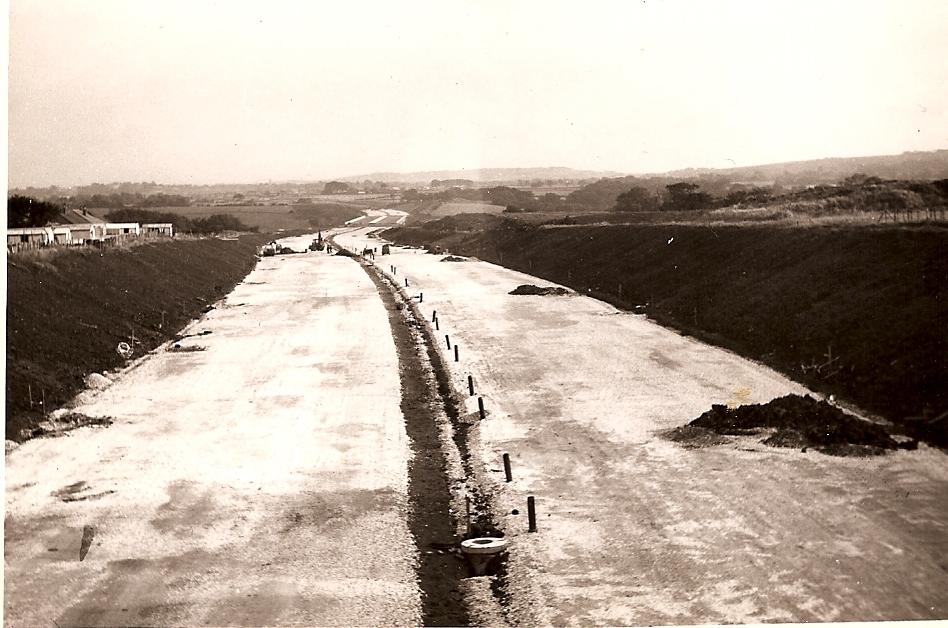 M6 motorway being built through Shevington 1961 M6 motorway being built through Shevington 1961