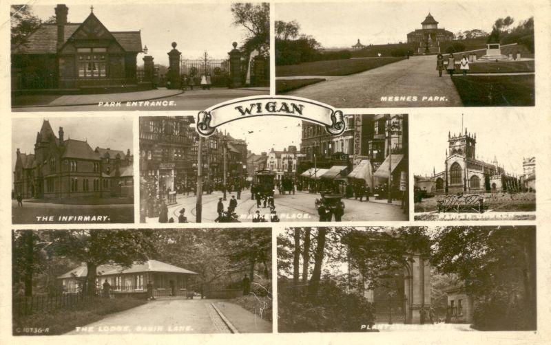 Wigan postcard. Wigan postcard.