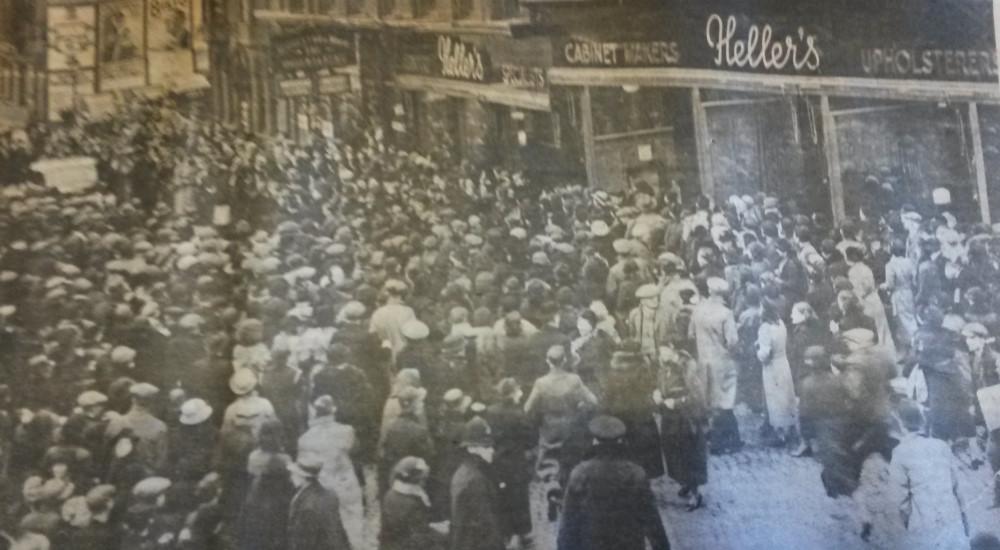 Opening of Hellers Furniture Store 1930's Opening of Hellers Furniture Store 1930's