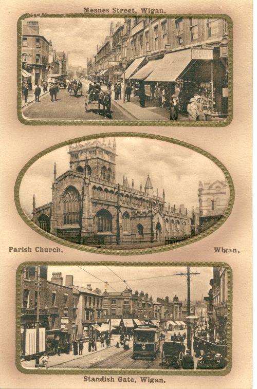 Wigan postcard. Wigan postcard.