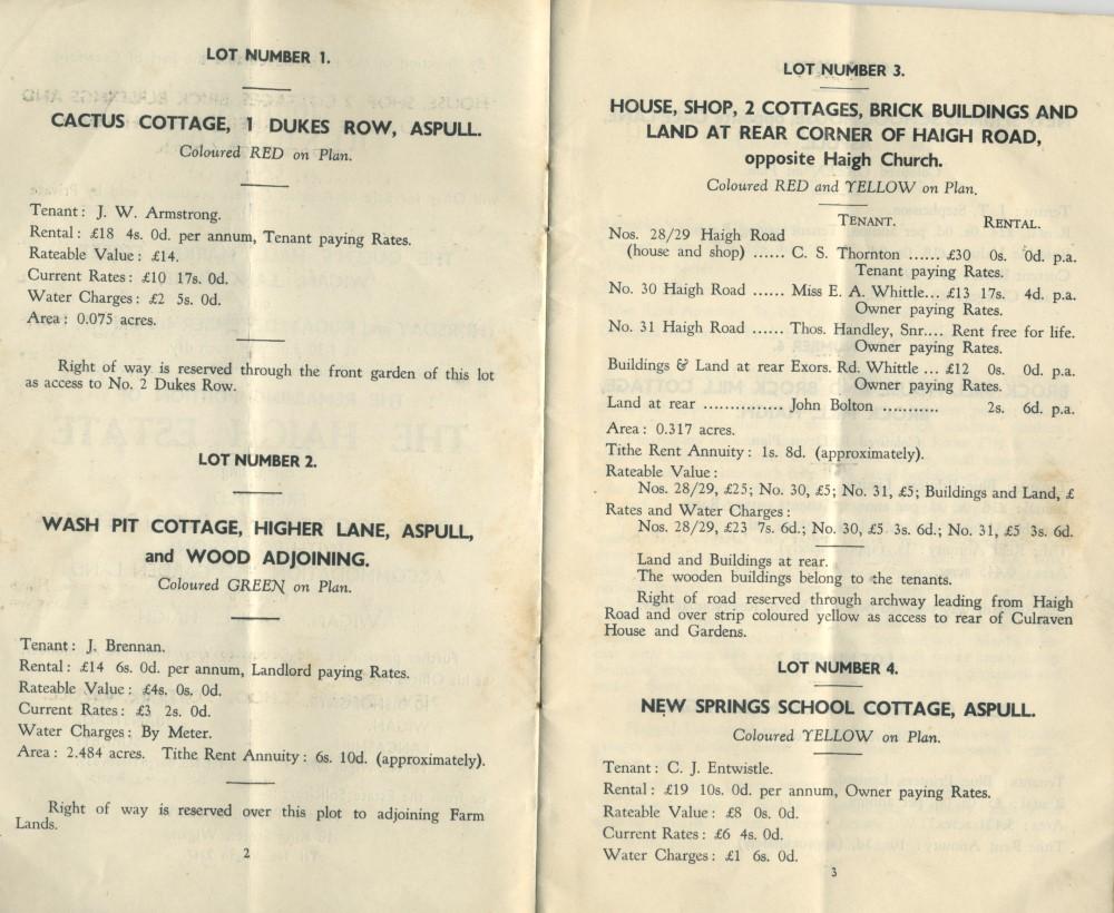 Haigh Hall Auction brochure Haigh Hall Auction brochure