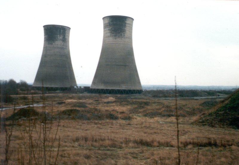 Cooling towers.