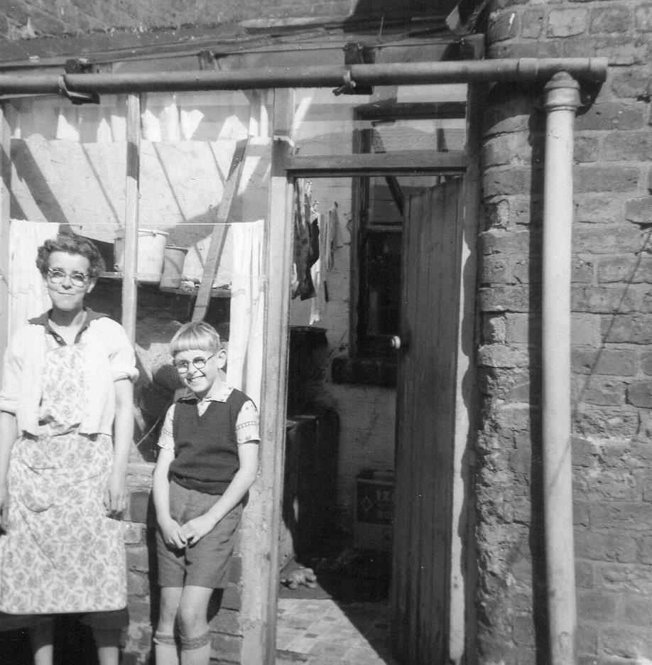 Me and Mum Peggy Hilton ,back yard mill lane aspull 1959 ish Me and Mum Peggy Hilton ,back yard mill lane aspull 1959 ish
