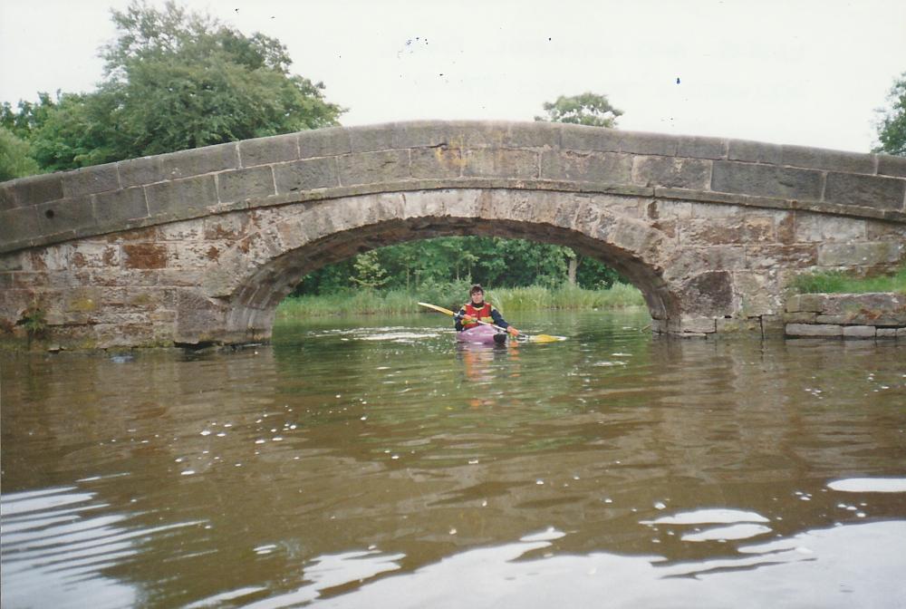 Wigan rowing club bridge at Haigh June 95 Wigan rowing club bridge at Haigh June 95