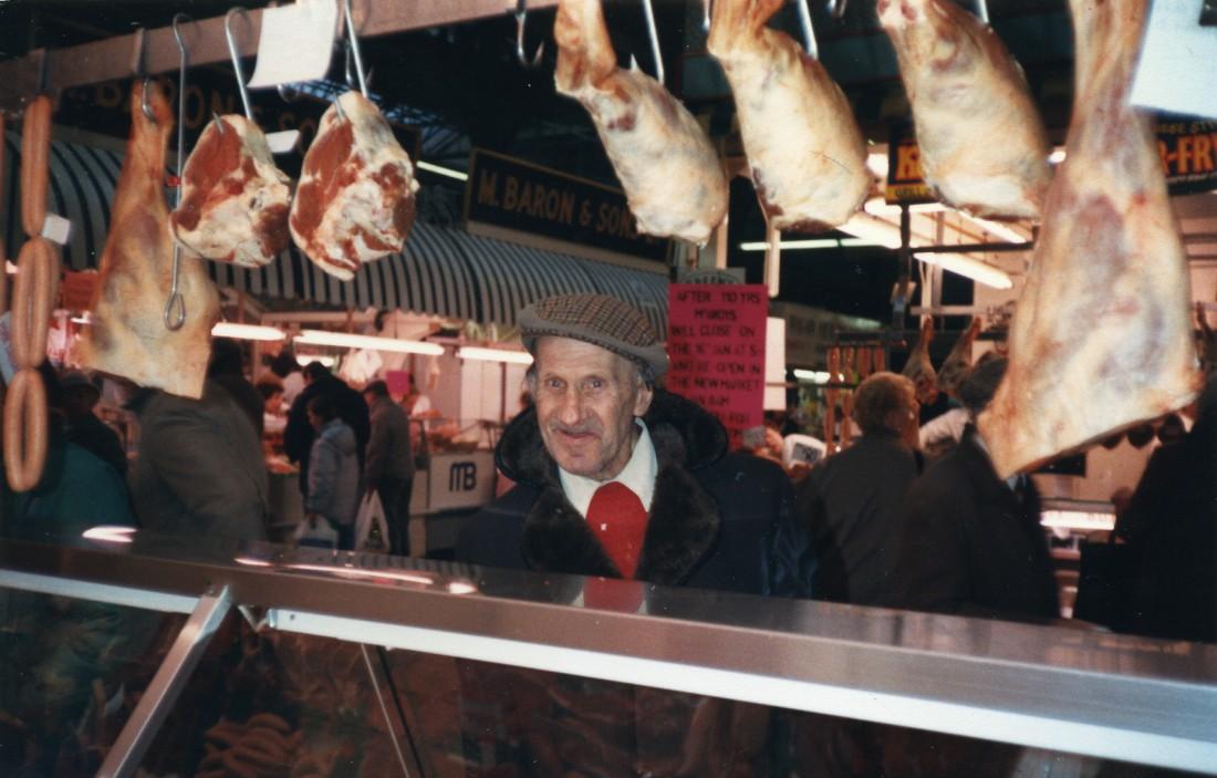 Inside Wigan Market Hall on the last day of trading.