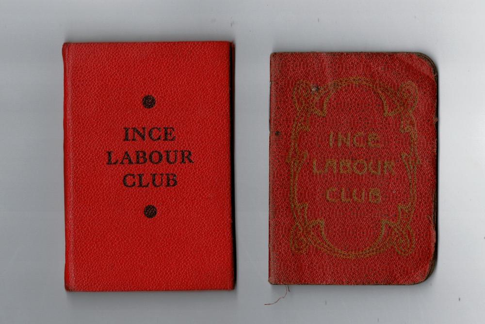 Ince labour Club Membership books