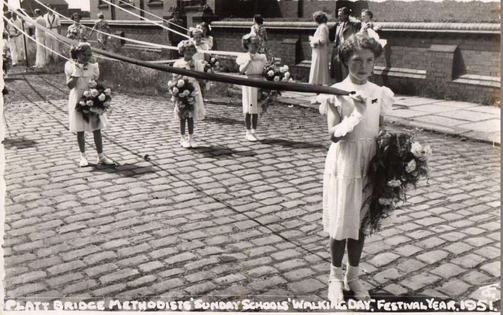 Platt Bridge Methodist Church Walking Day, 1951 Platt Bridge Methodist Church Walking Day, 1951