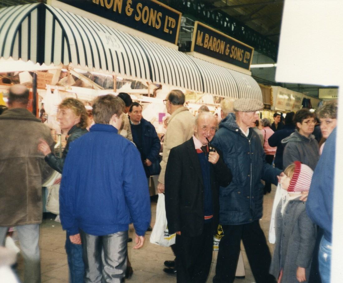 Inside Wigan Market Hall on the last day of trading.