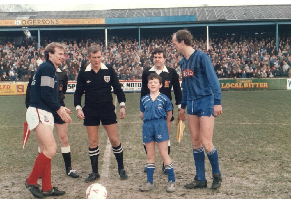 Wigan v Bolton, mid 80's. Wigan v Bolton, mid 80's.