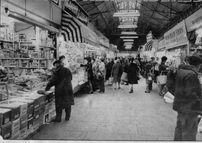 Wigan Market Hall 1960 Wigan Market Hall 1960