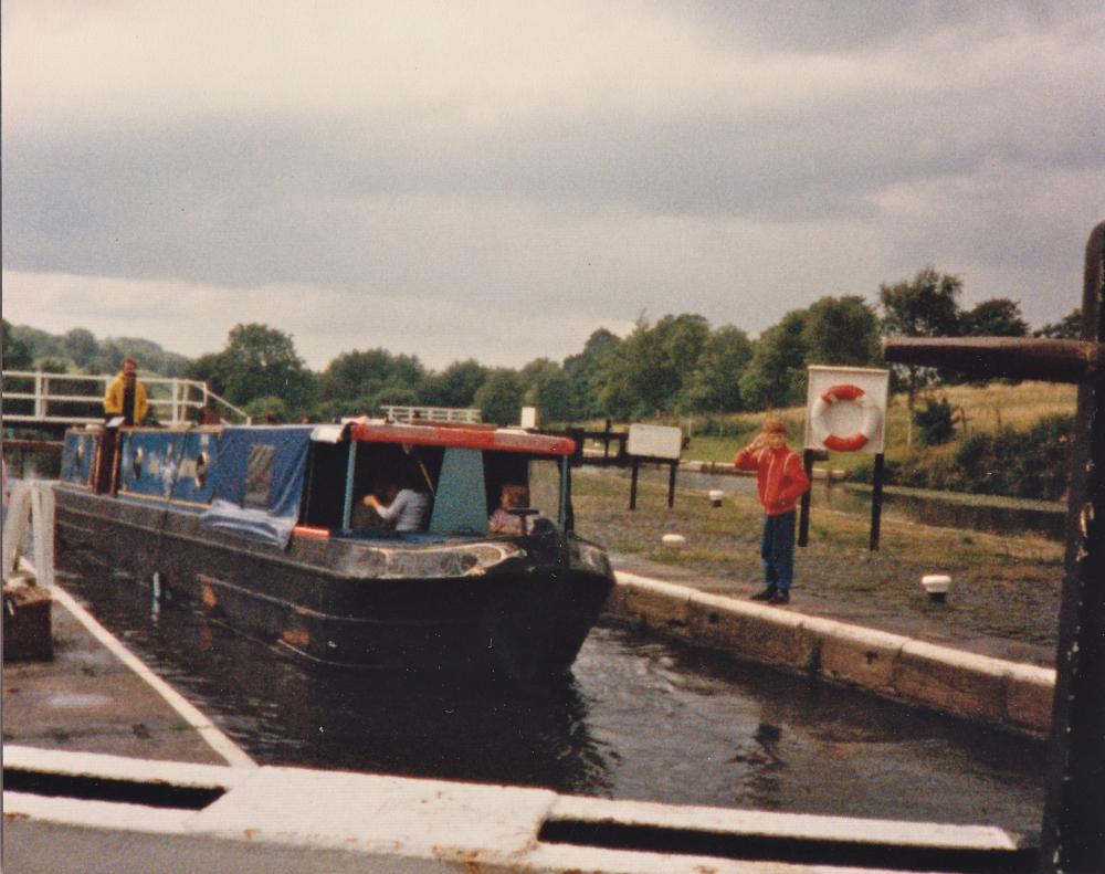 Falcon's maiden voyage July 1985: Gathurst Lock Falcon's maiden voyage July 1985: Gathurst Lock