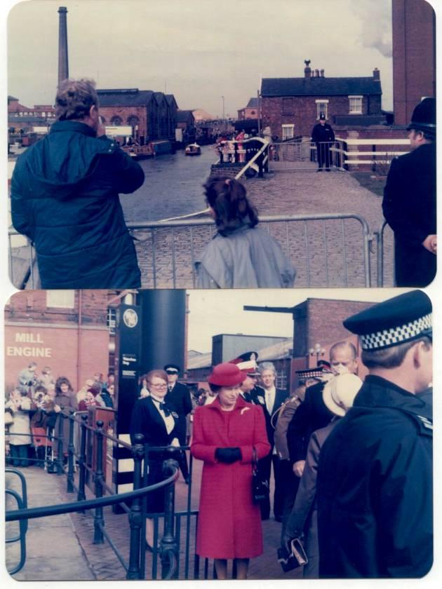 The Queen opening Wigan Pier