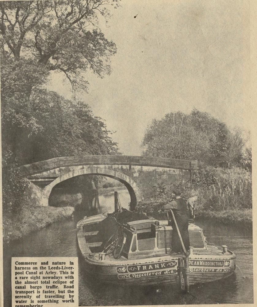 Leeds Liverpool canal at Arley Leeds Liverpool canal at Arley