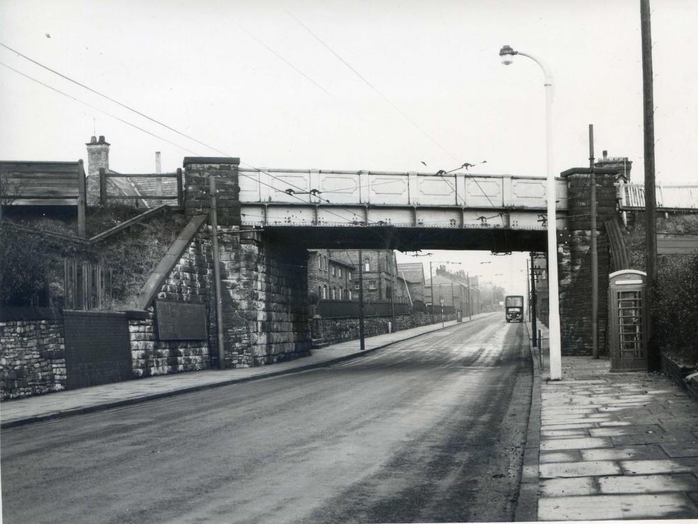 Howe Bridge Railway Bridge (adjacent to station) 1954.