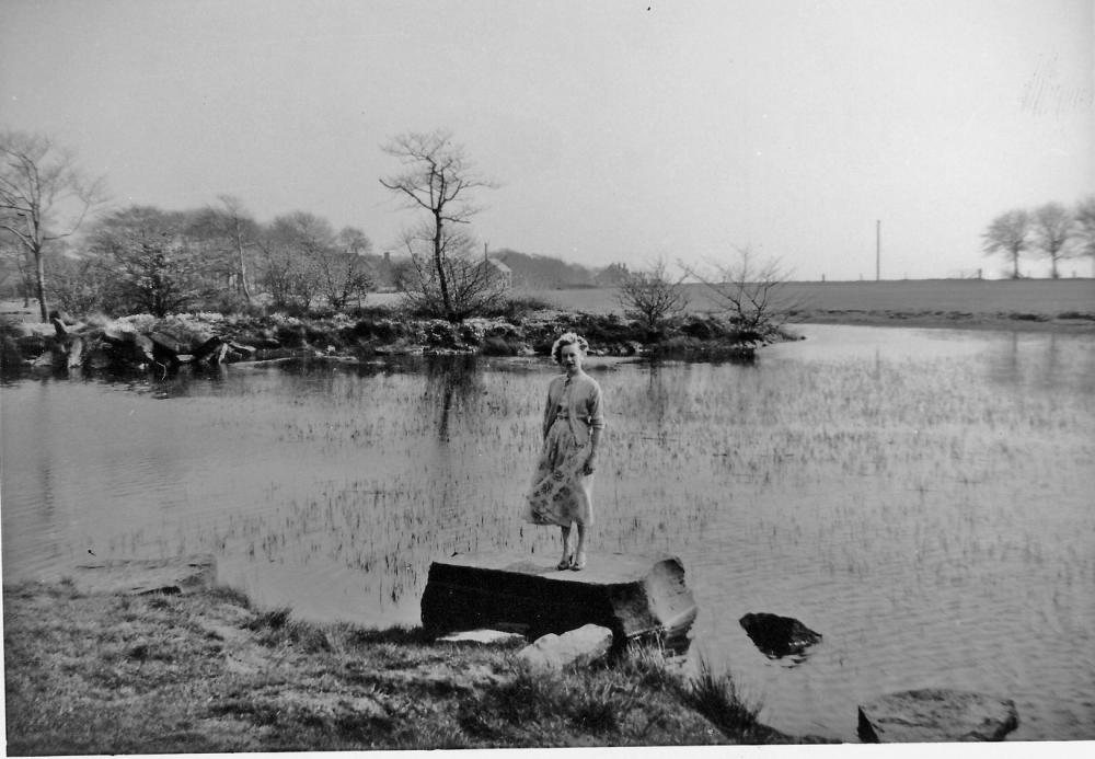 Aunt Mildred at Hindley Rezzy about 1958