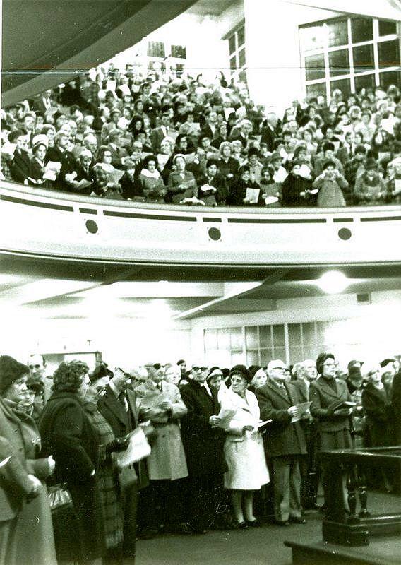 Inside the Queen's Hall.