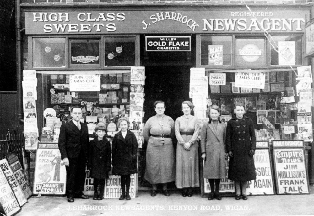 J. SHARROCK'S NEWSAGENTS SHOP