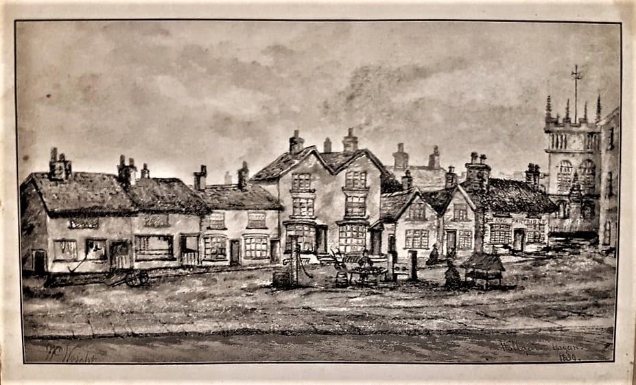 Hallgate - Sketch drawing 1830