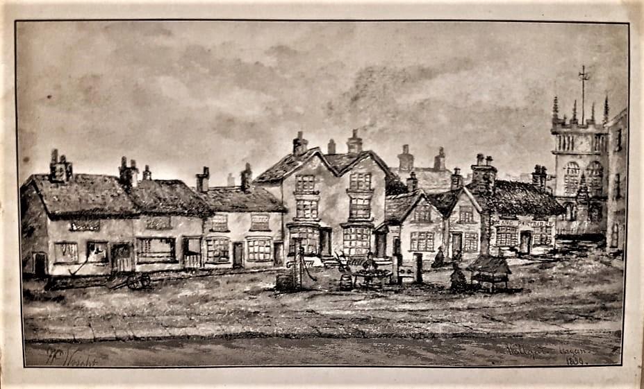 Hallgate - Sketch drawing 1830 Hallgate - Sketch drawing 1830