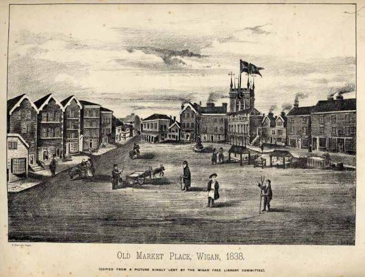 Old Market Place, 1838. Old Market Place, 1838.
