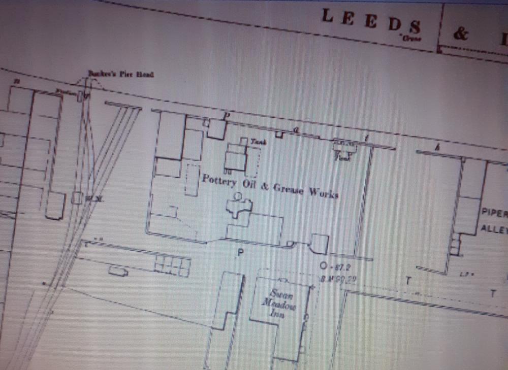 Pottery Road 1889 map