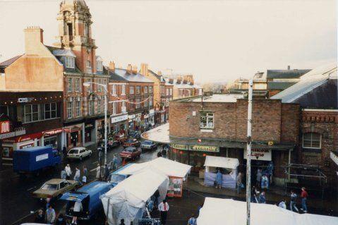 Wigan Market Hall prior to demolition.