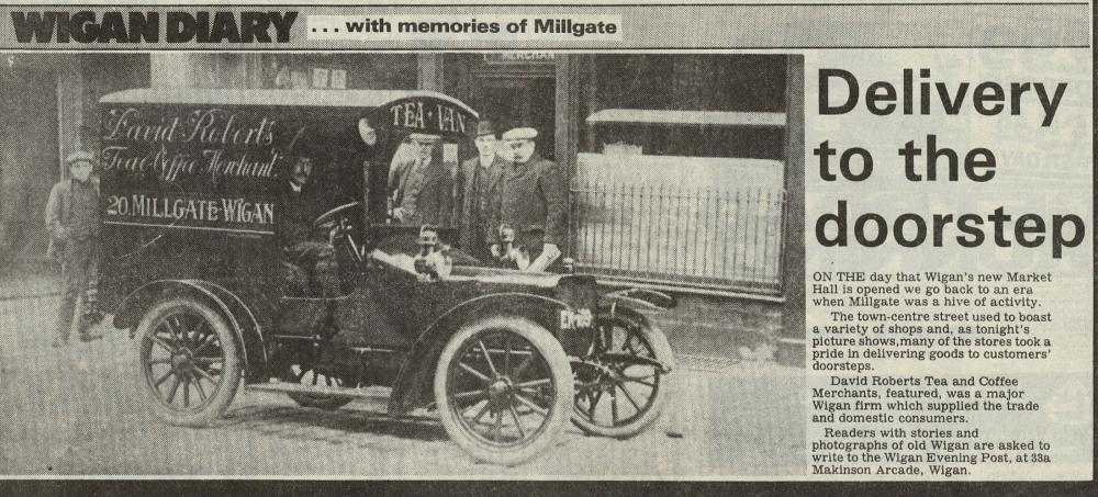 DAVID ROBERTS MILLGATE, TEA DELIVERY VAN