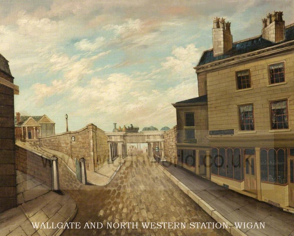 PAINTING OF THE ORIGINAL STATION 1832 PAINTING OF THE ORIGINAL STATION 1832