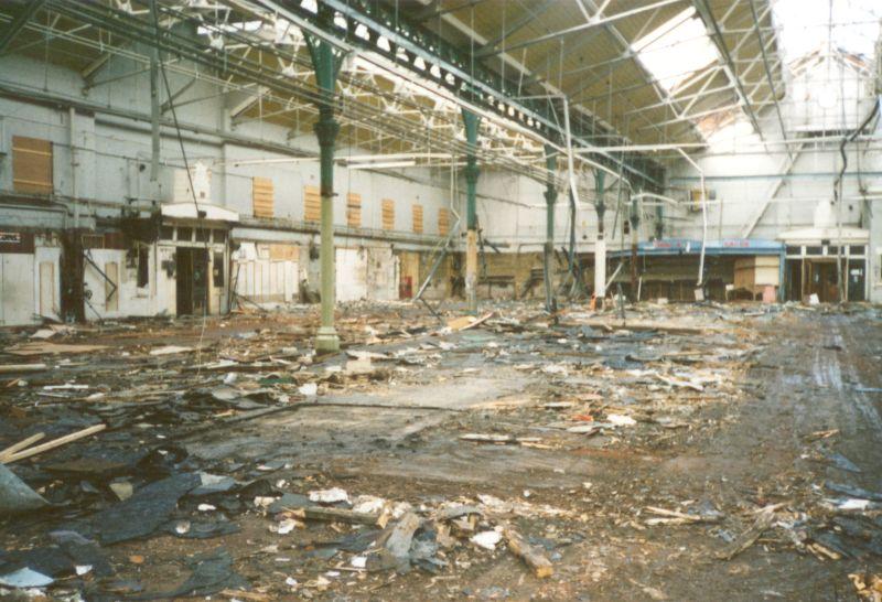 Demolition of Market Hall. Demolition of Market Hall.