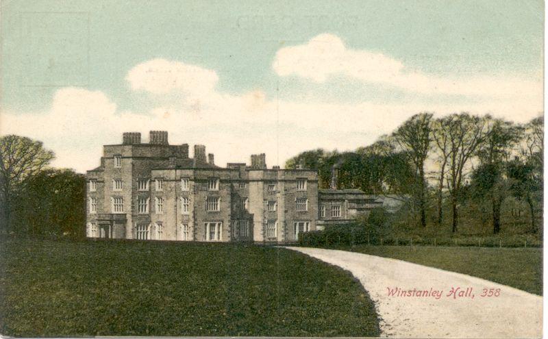 Winstanley Hall. 1906. Winstanley Hall. 1906.