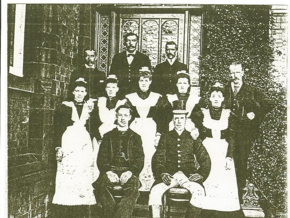 Staff at Standish Rectory 1902 Staff at Standish Rectory 1902