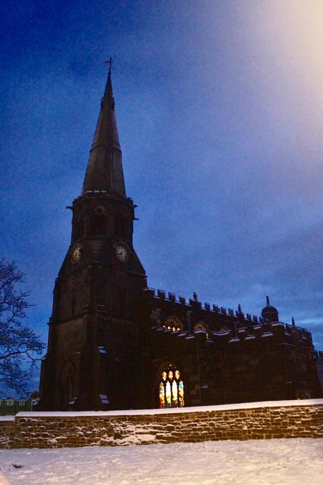 St Wilfrid's in January 2016 - before the Christmas Tree was planted St Wilfrid's in January 2016 - before the Christmas Tree was planted