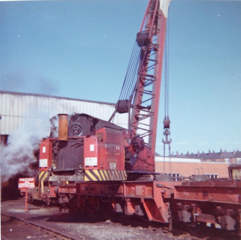 Steam crane.