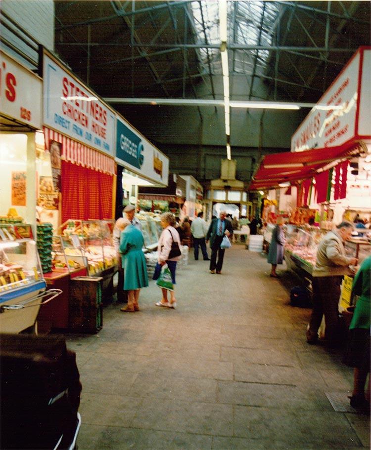 Inside Wigan Market Hall Inside Wigan Market Hall