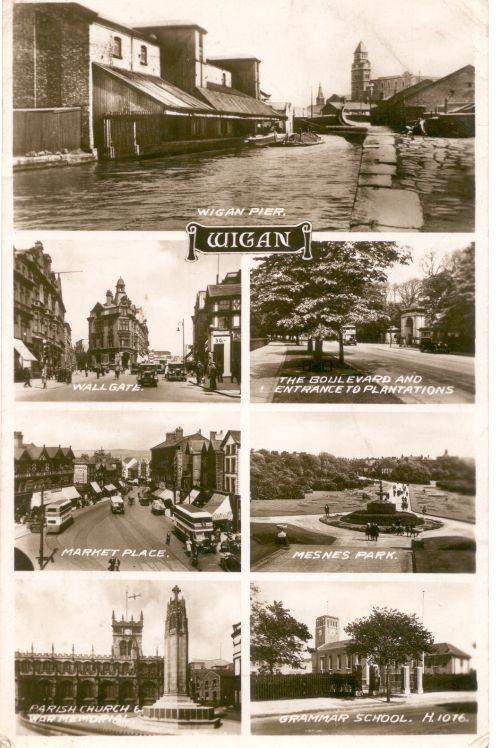 Wigan postcard. Wigan postcard.