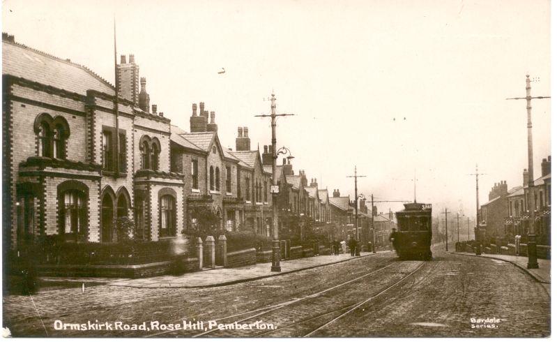 Ormskirk Road, Rose Hill. 1913. Ormskirk Road, Rose Hill. 1913.