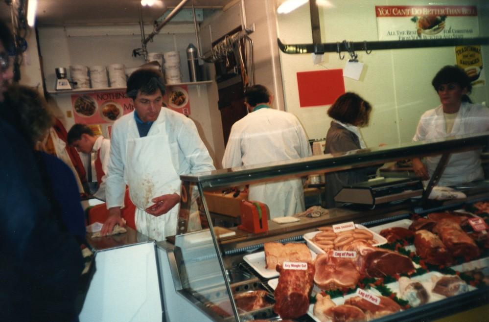 Inside Wigan Market Hall on the last day of trading.