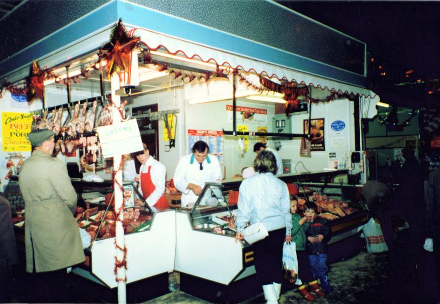 Wigan Market Hall in the 1980s.