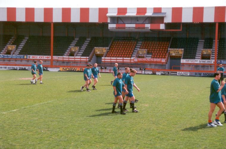 Training for Wembley. Training for Wembley.