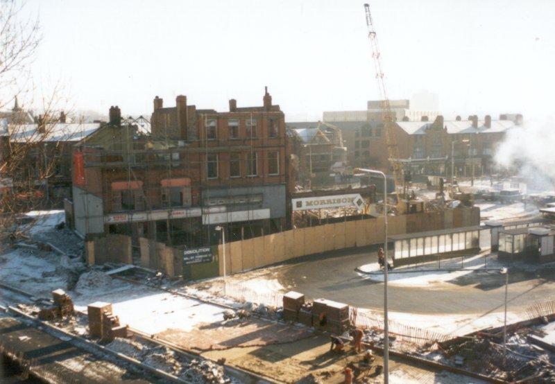 Demolition of Hope Street to make way for The Galleries.