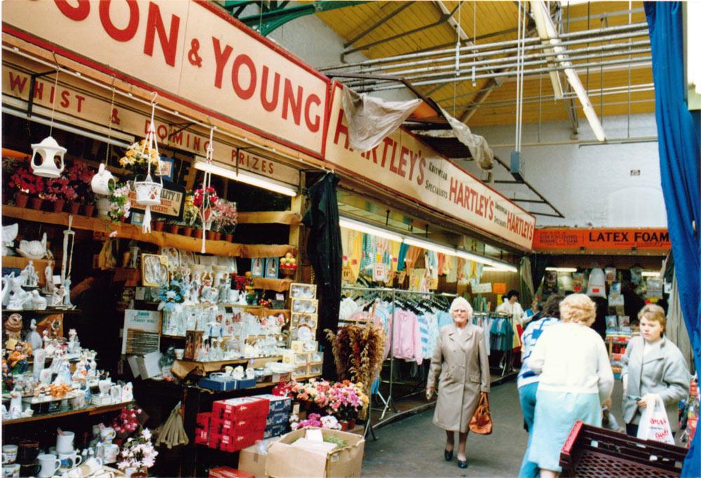 Inside Wigan Market Hall