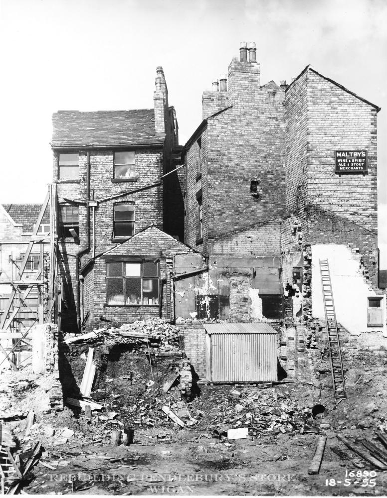 Prior to rebuilding of the store 1955 Prior to rebuilding of the store 1955