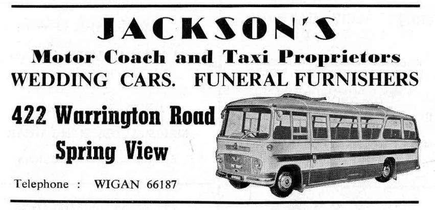 Jackson's Advert, 1970 Parish Magazine