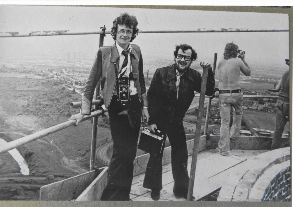 Top of Westwood Power Station Chimney June 1976