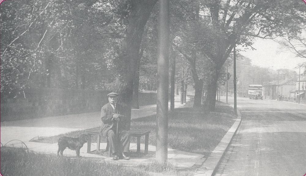 Man and Dog Wigan Lane 1930's?