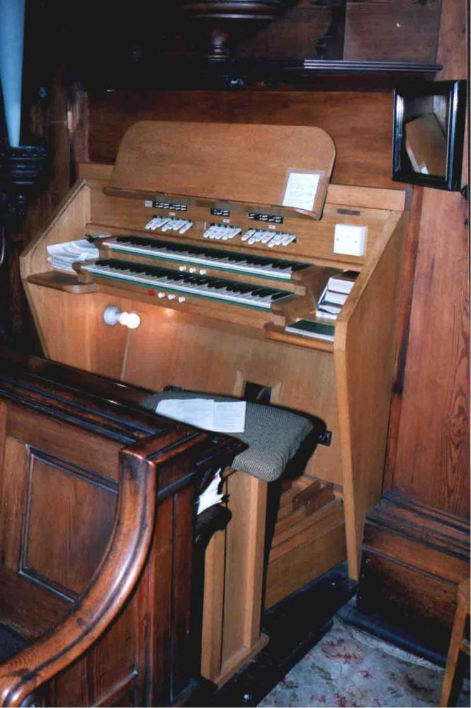 Organ console from Paley and Austin church Organ console from Paley and Austin church